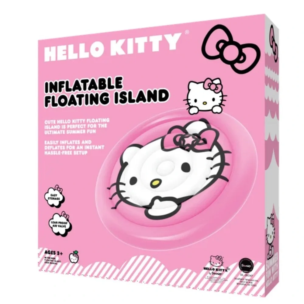 Hello Kitty Pink Inflatable Floating Island